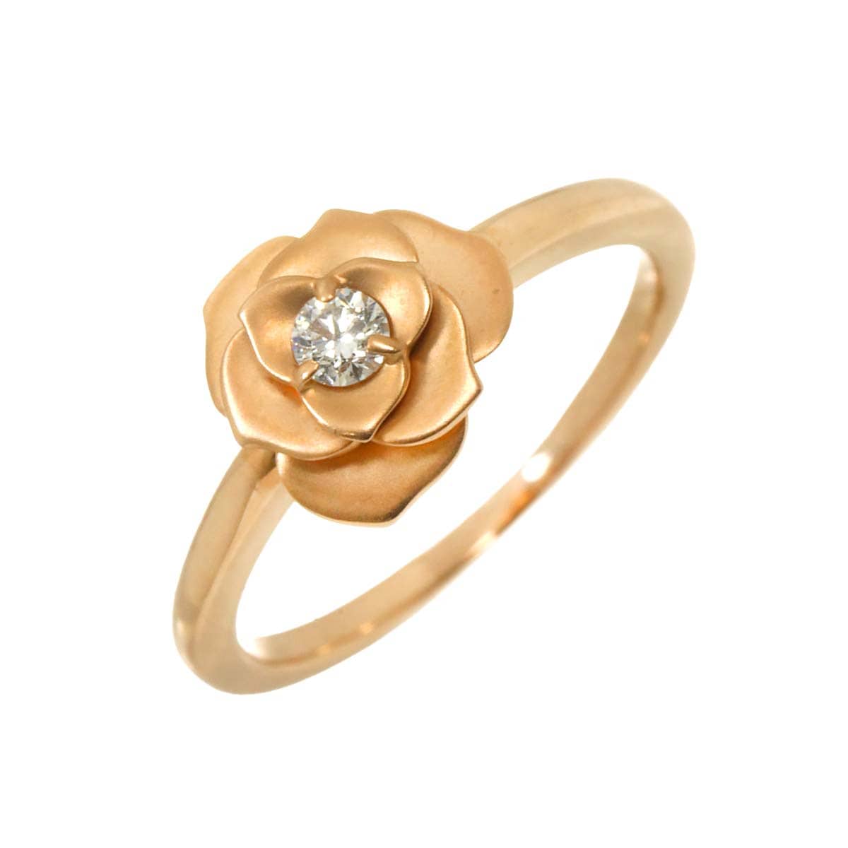 リング 11号 ダイヤ 0.09ct K18 PG ピンクゴールド 750 指輪 Diamond Ring 90293446