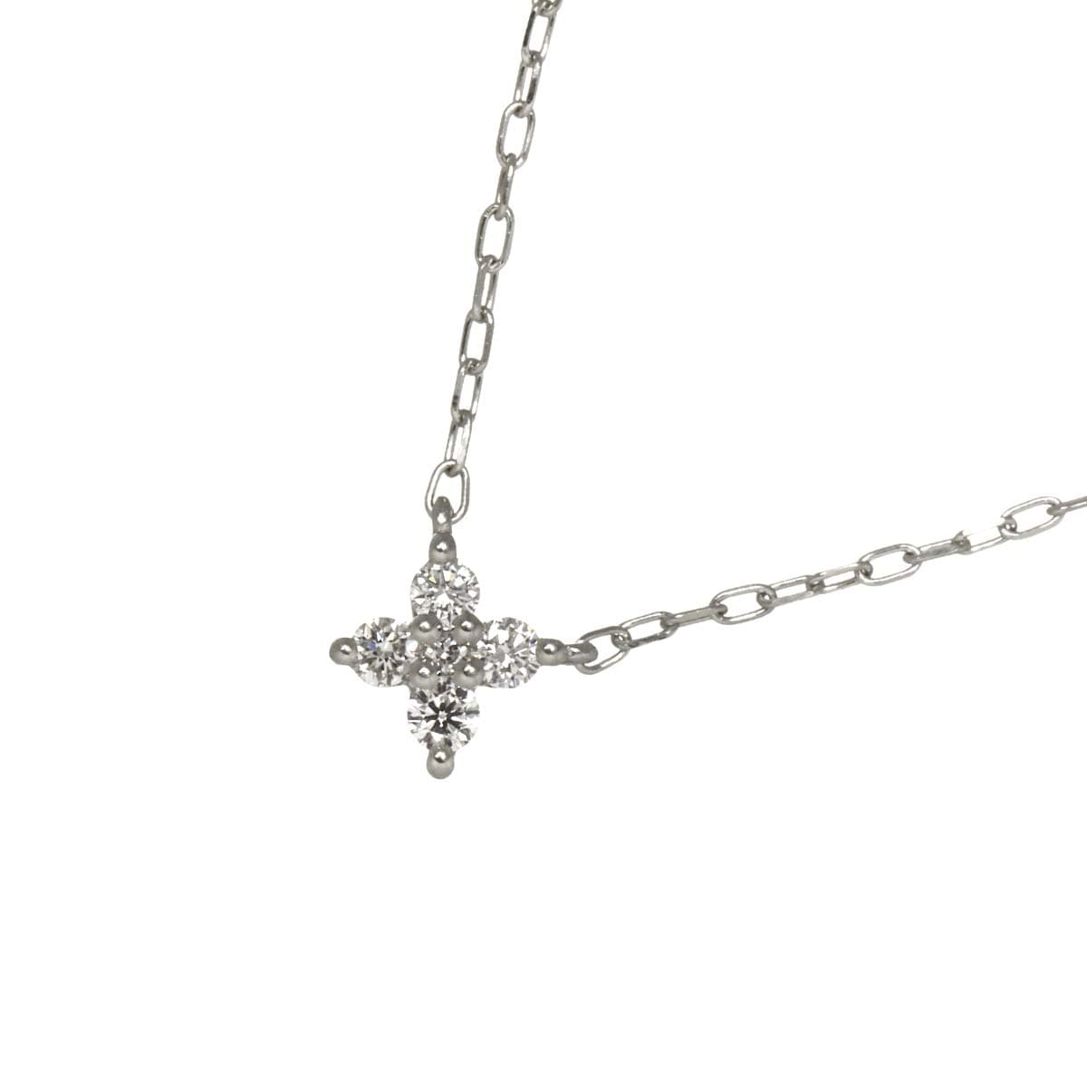 4℃ ダイヤ ネックレス 45cm Pt プラチナ Diamond Necklace ヨンドシー 90292131