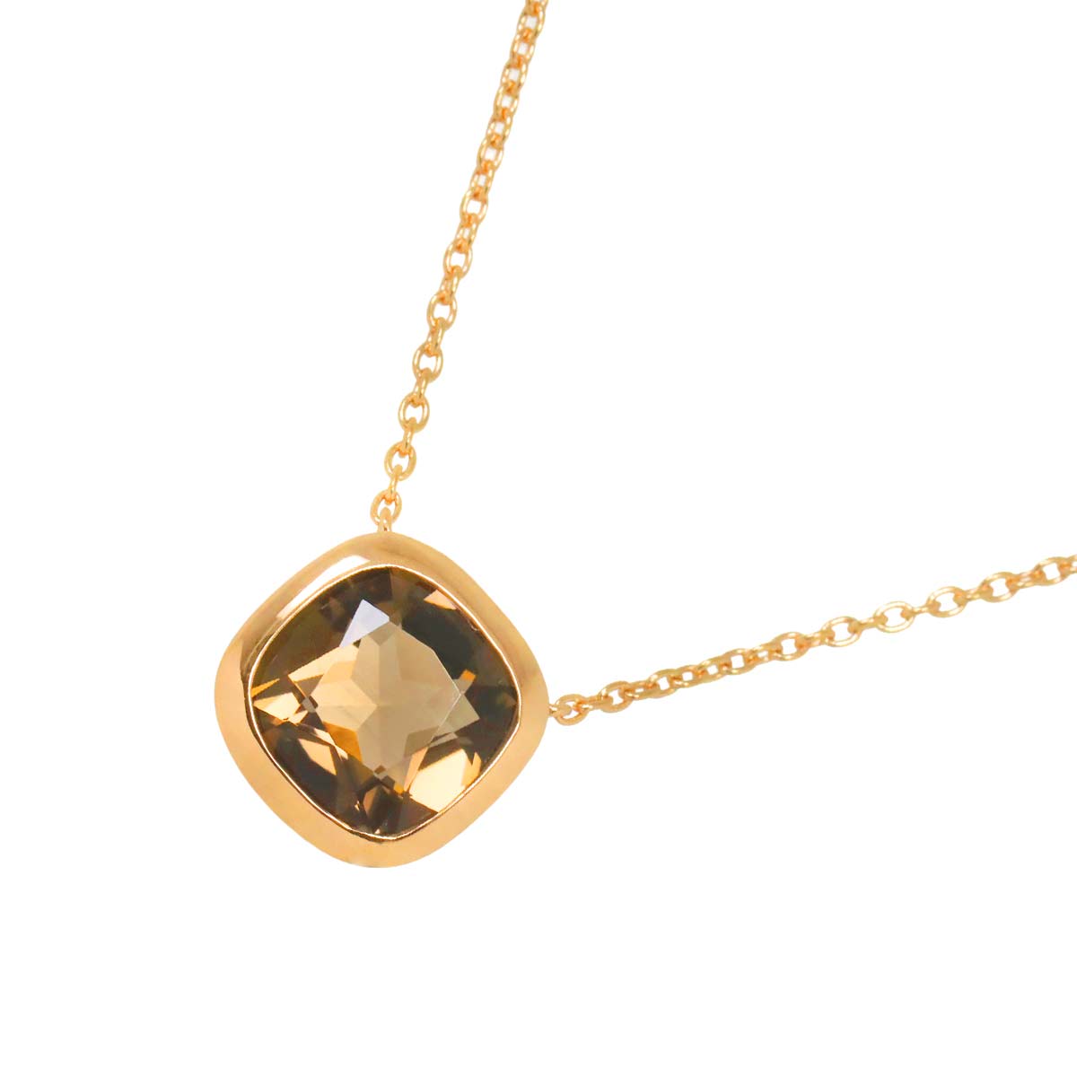 Vendome Aoyama スモーキークォーツ ネックレス 50cm K18 PG ピンクゴールド 750 Quartz Necklace ヴァンドーム青山 90293207