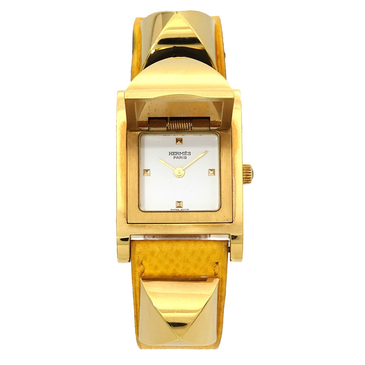 【超希少】エルメス　レディース　手巻き　ゴールド　希少　アンティーク HERMÈS Vintage Hand-Wound Watch エルメス 馬車ロゴ 手巻き