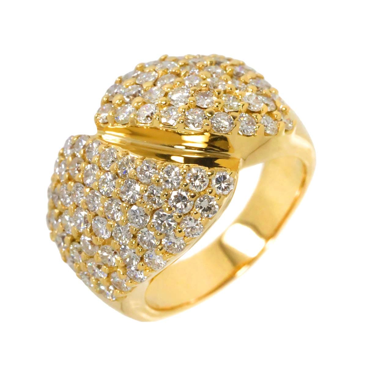 リング 12.5号 ダイヤ 2.80ct K18 YG イエローゴールド 750 指輪 Diamond Ring 90291111