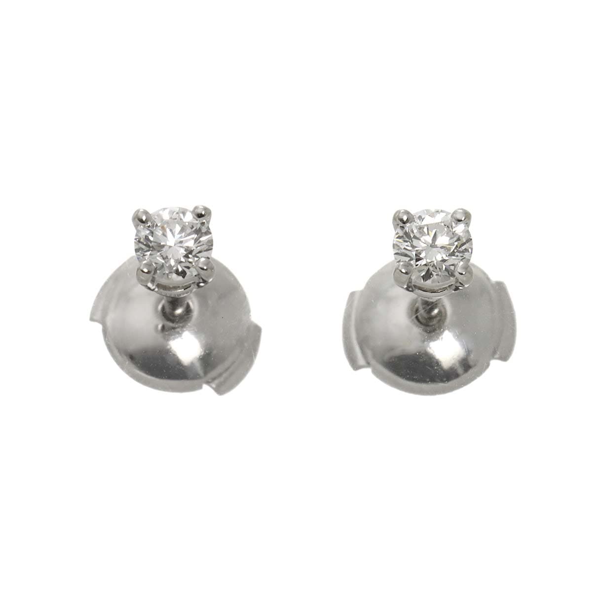 TIFFANY&Co. ソリティア ダイヤ 0.18ctx2 H/VS1/3EX ピアス Pt プラチナ スタッド Diamond Earrings Pierced【鑑定書付き】ティファニー 90293197