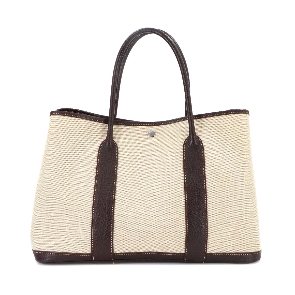 エルメス HERMES エールライン カバス トートバッグ キャンバス ブラウン HERMES エルメス エールライン トートバッグ 新型金具 ブラウン