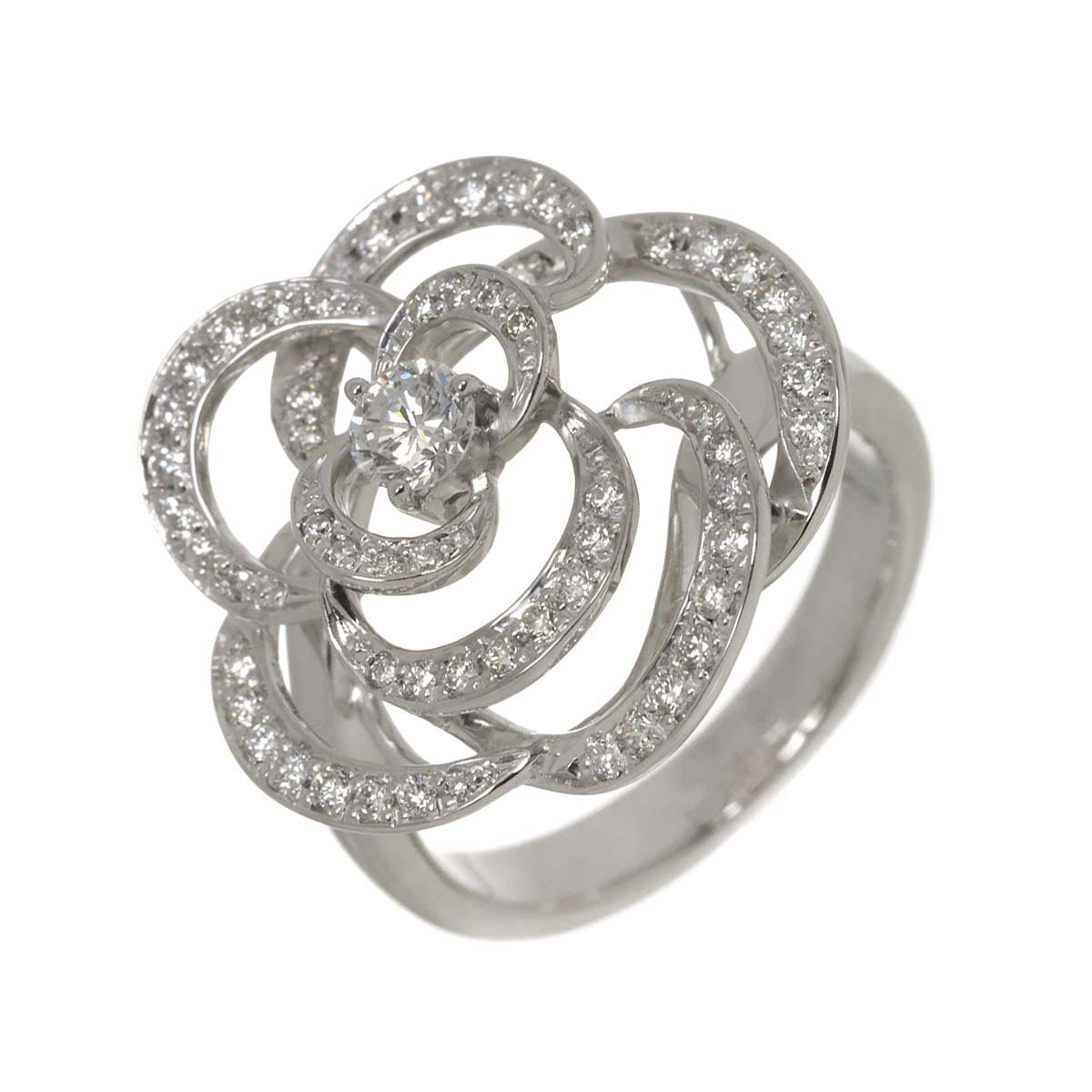 リング 12号 ダイヤ 0.205ct/0.41ct K18 WG ホワイトゴールド 750 指輪 Diamond Ring 90294673