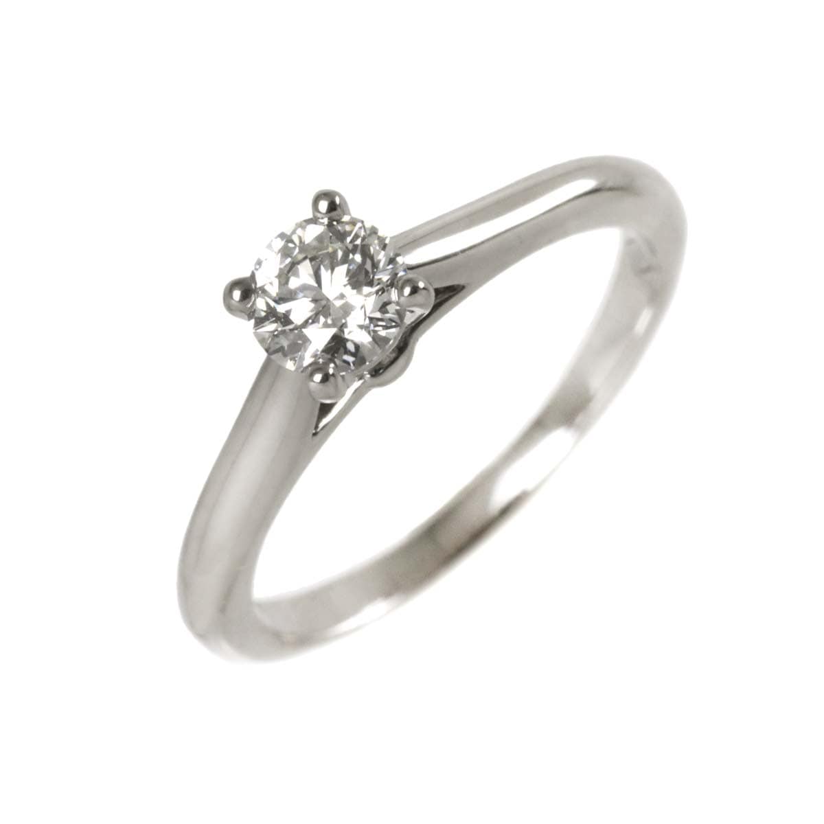 Cartier ソリテール ダイヤ 0.37ct H/VVS2/EX #48 リング Pt プラチナ 指輪【証明書・鑑定書付き】カルティエ 90292214
