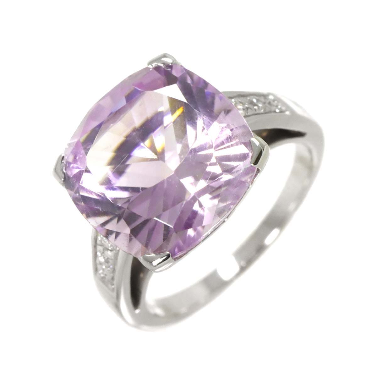 MAUBOUSSIN 12号 リング アメジスト ダイヤ K18 WG ホワイトゴールド 750 指輪 Amethyst Ring モーブッサン 90292465