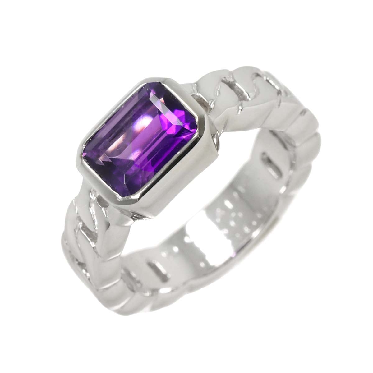 CHANEL プルミエール 10号 リング アメジスト K18 WG ホワイトゴールド 750 指輪 Amethyst Ring シャネル 90293250