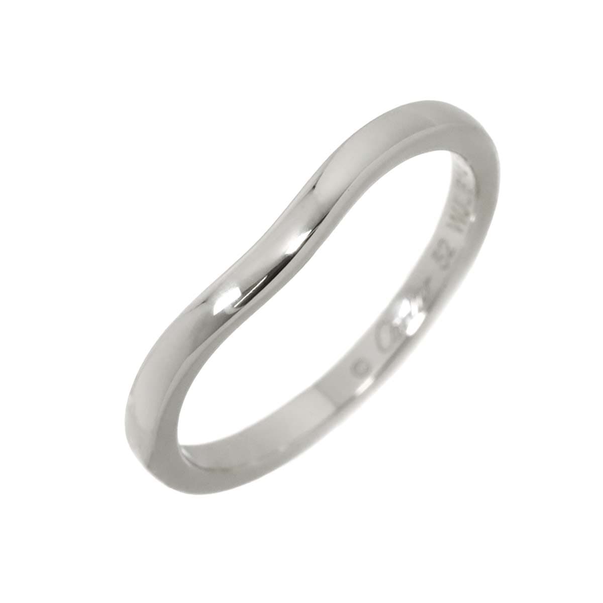 Cartier バレリーナ カーブ #52 リング Pt プラチナ 指輪 Ballerine curve Ring 【証明書付き】カルティエ 90293407