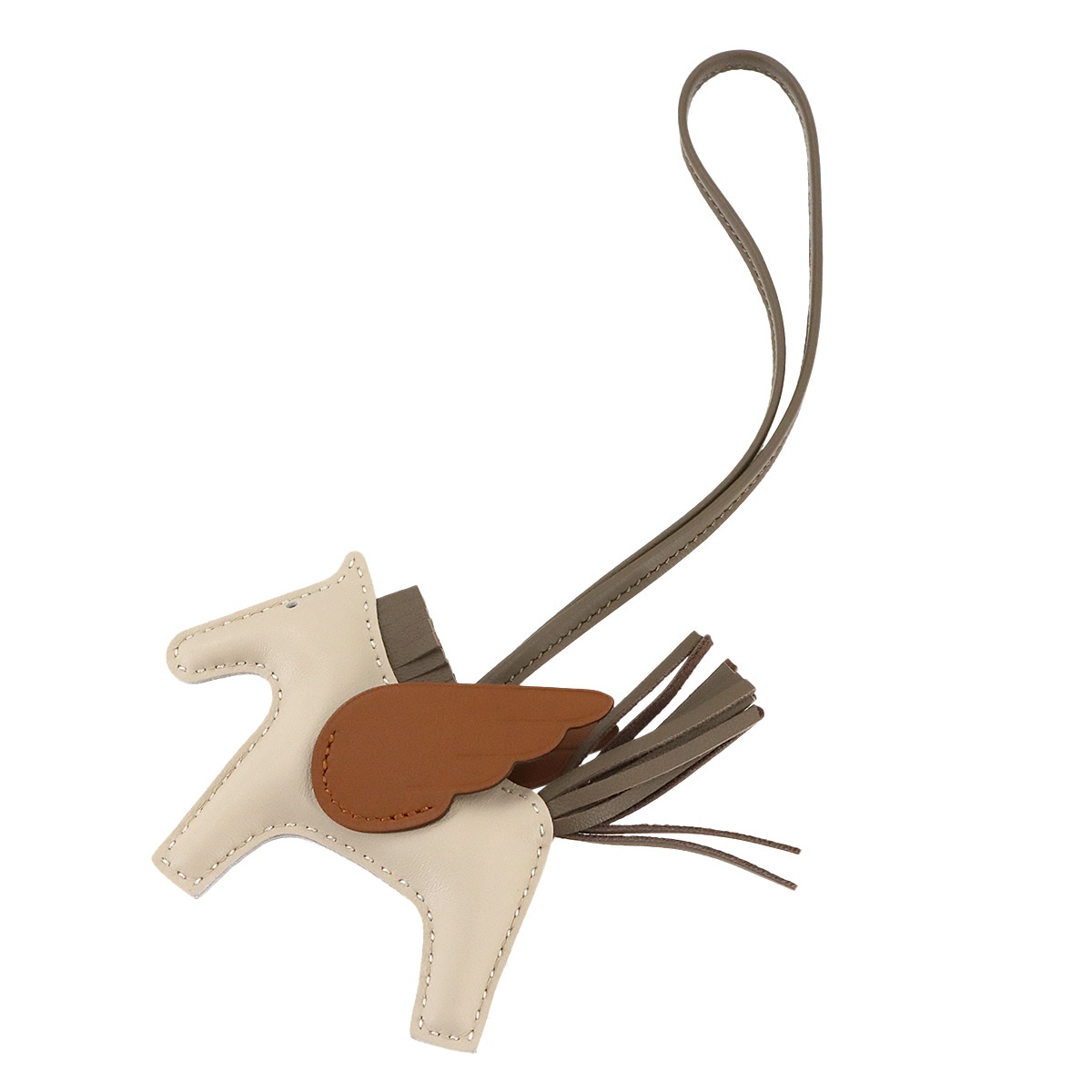 HERMES ロデオ ペガサス PM バッグ チャーム アニューミロ クレ エトゥープ ゴールド W刻印 Rodeo Pegasus PM エルメス 90294603