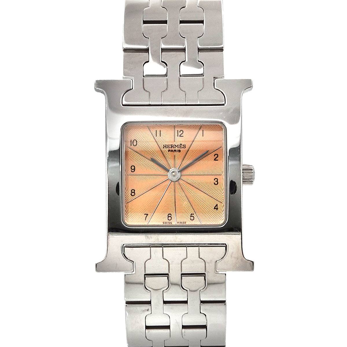 HERMES Hウォッチ HH1 210 レディース 腕時計 ピンク クォーツ ウォッチ H Watch エルメス 90295572