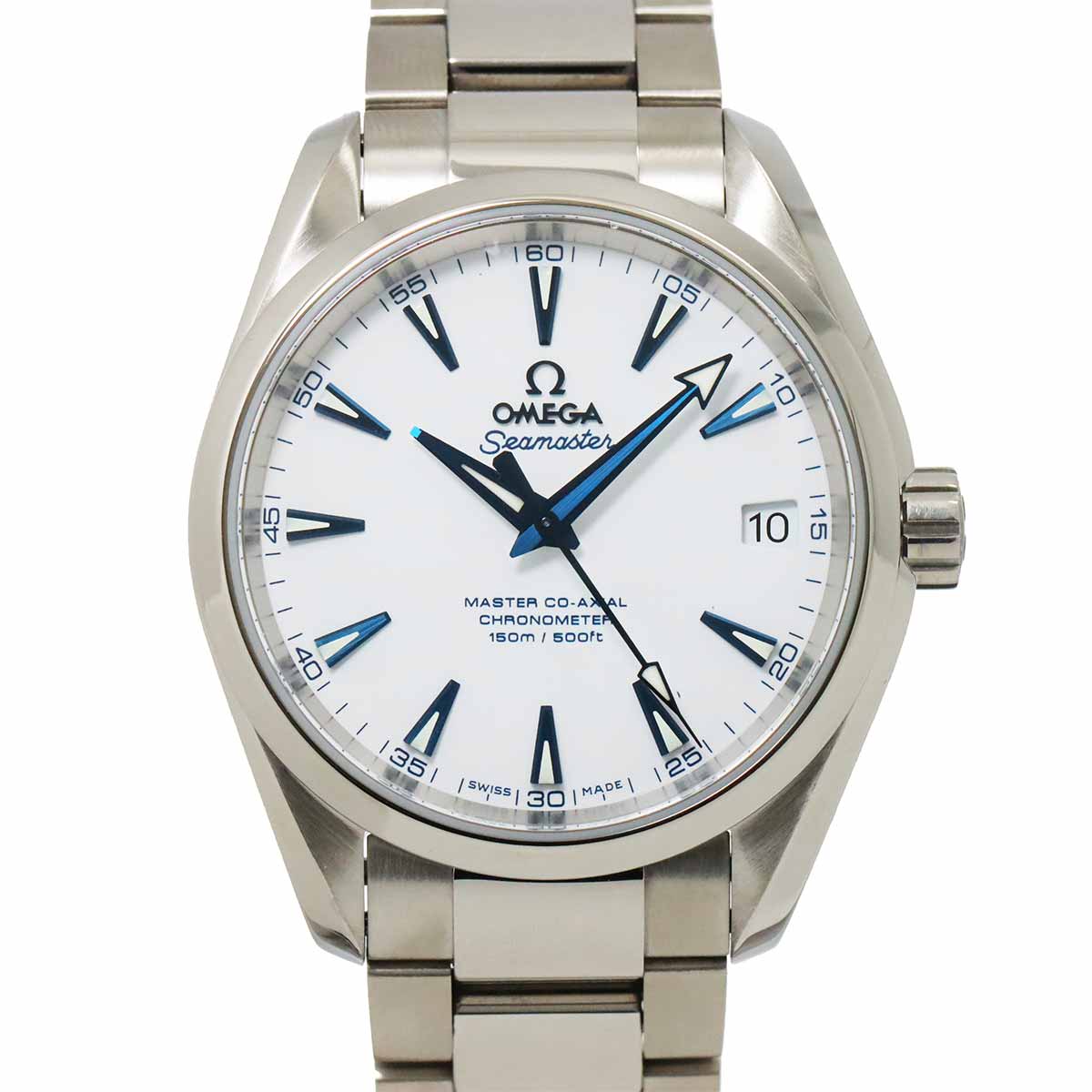 OMEGA シーマスター アクアテラ グッドプラネット 231 90 39 21 04 001 メンズ 腕時計 デイト ホワイト 自動巻き Seamaster オメガ 90290169