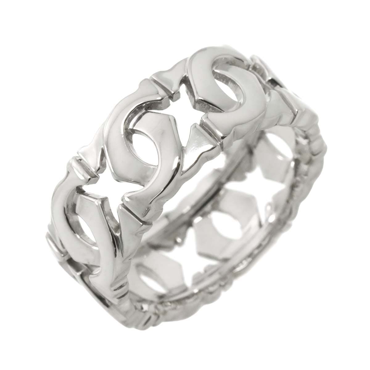 Cartier ラニエールリング K18 750 ホワイトゴールド サイズ49 カルティエ CARTIER 750WG ホワイトゴールド ダイヤ1P