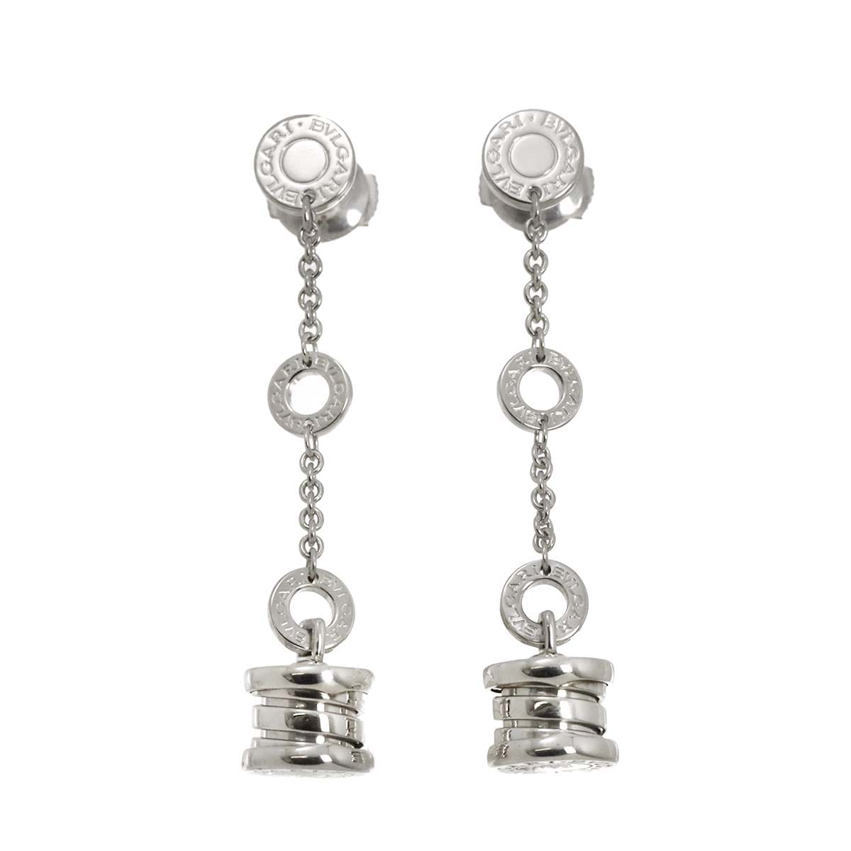 新品 ネックレス 18k ビーゼロワン　ホワイトゴールド　ロゴ　ストーン付き 新品 ネックレス 18k ビーゼロワン ホワイトゴールド ロゴ ストーン