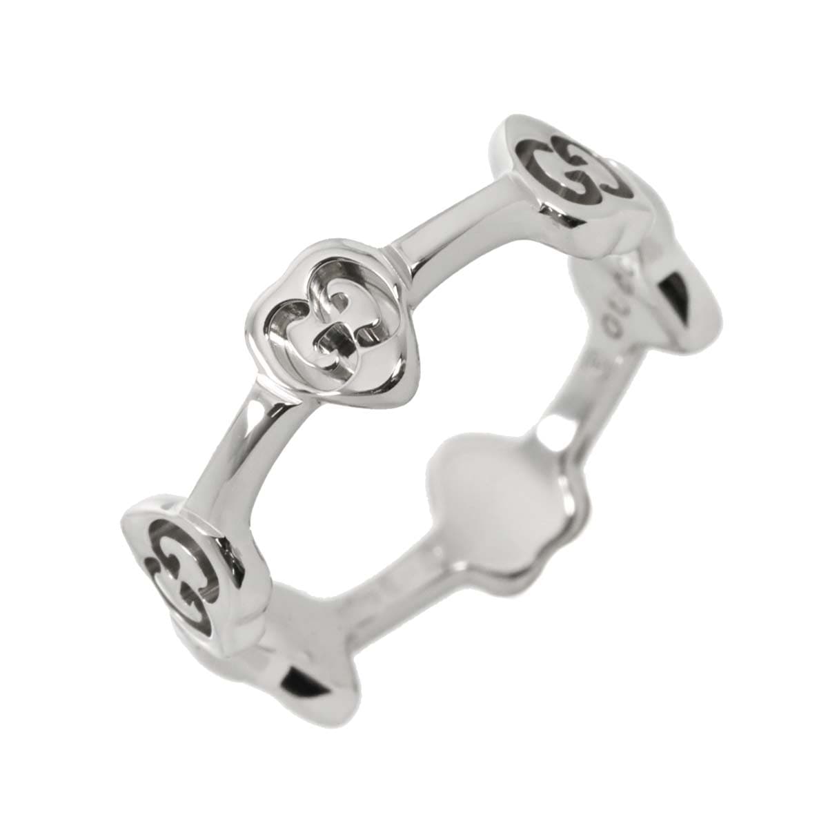 GUCCI アイコン ハート #8 リング K18 WG ホワイトゴールド 750 指輪 Icon Ring グッチ 90292472