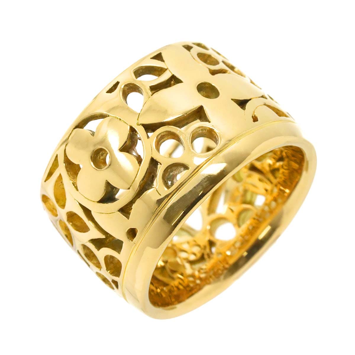 LOUIS VUITTON グランド バーグ バンドー モノグラム #52 リング K18 YG イエローゴールド 750 Ring ルイヴィトン 90293408