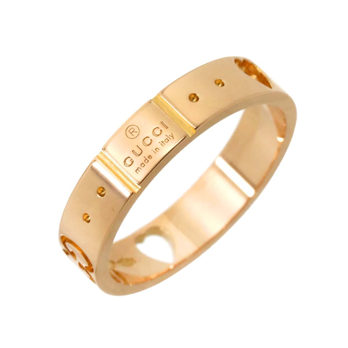 GUCCI アイコン アモール ハート #10 リング K18 PG ピンクゴールド 750 指輪 Icon Ring グッチ 90293945