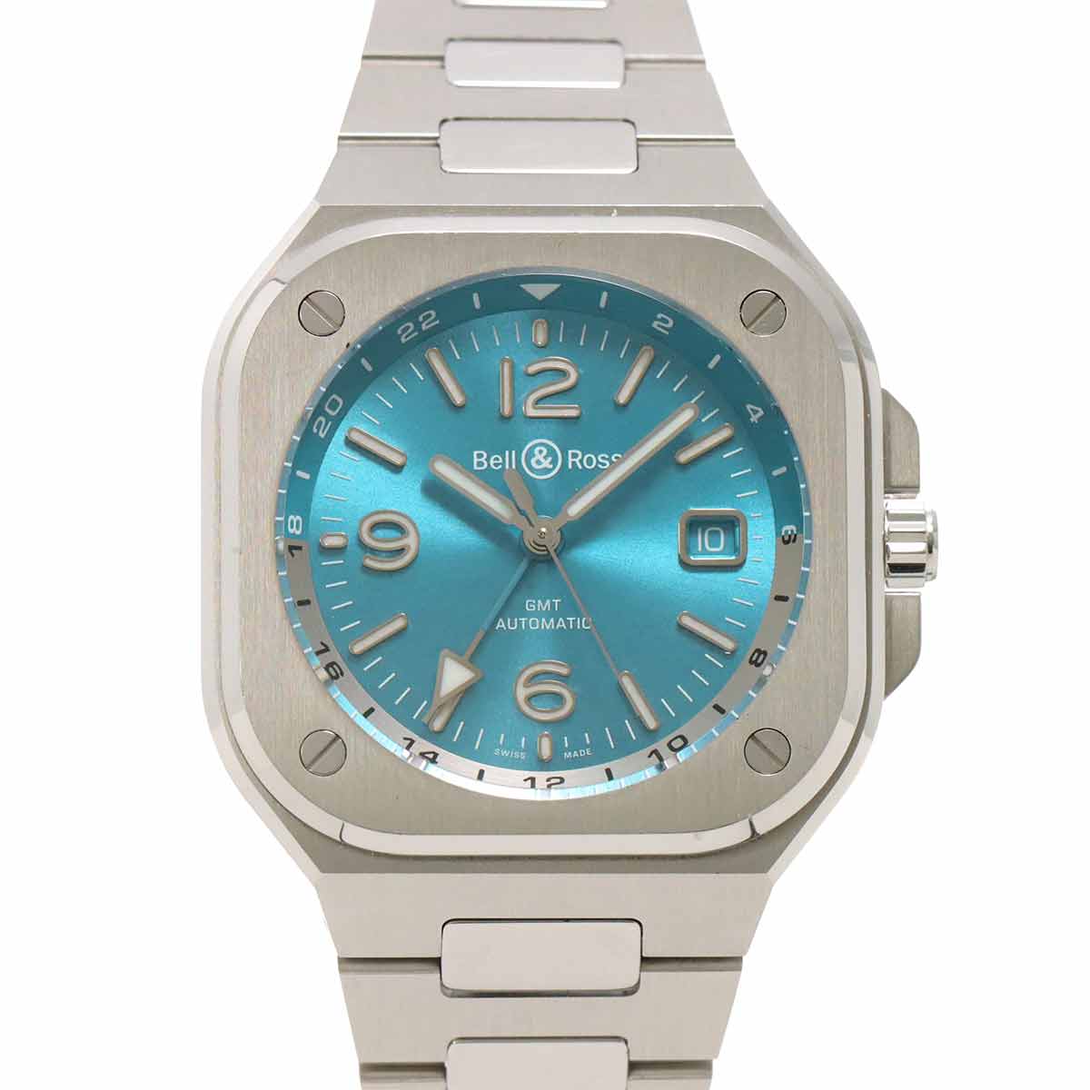 Bell＆Ross BR05 GMT BR05G-PB-ST/SST メンズ 腕時計 デイト ブルー オートマ 自動巻き ウォッチ ベル＆ロス 90295196