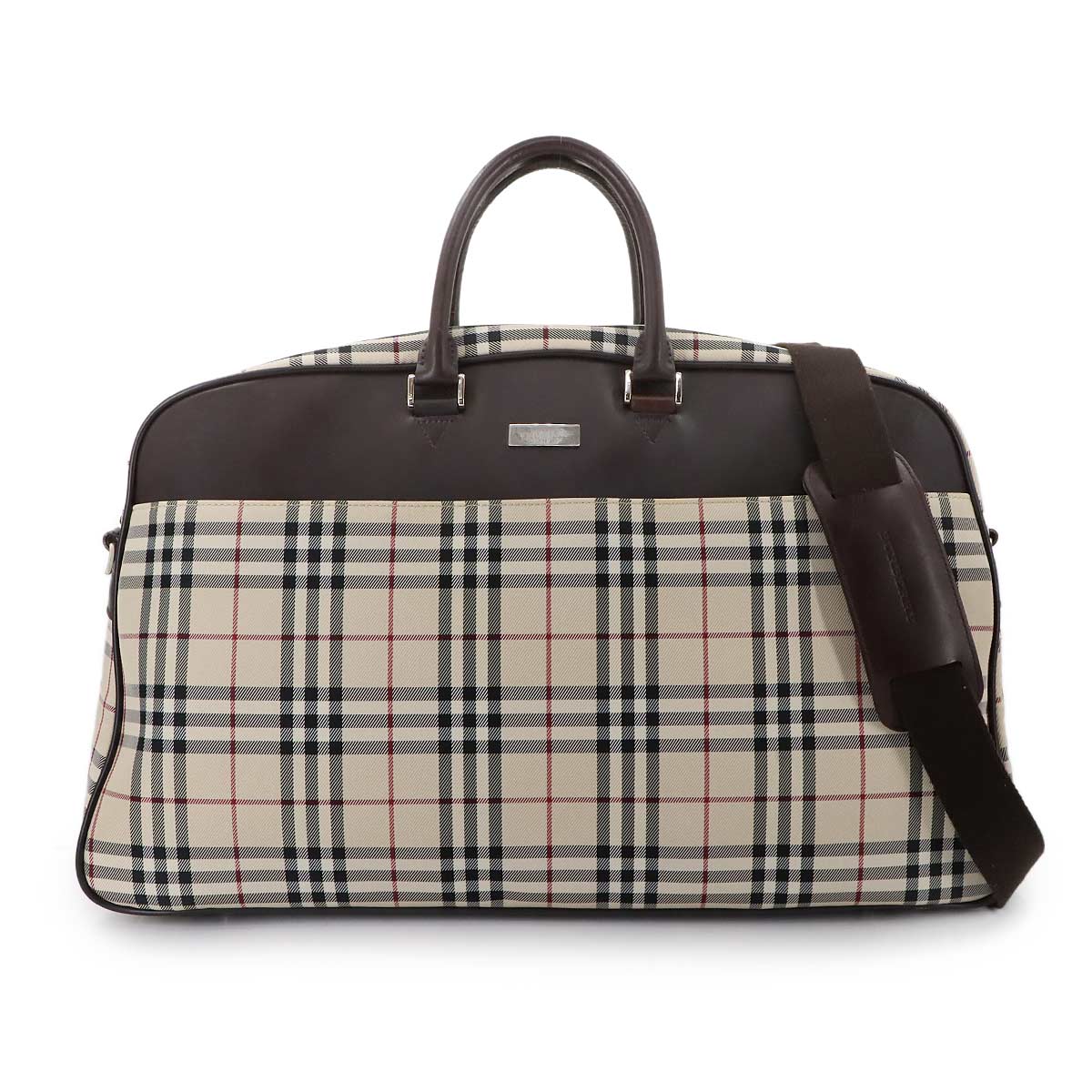 ほぼ未使用☆　バーバリー　レザー　ナイロン　ウエストポーチ　ノバチェック 新品同様 バーバリー BURBERRY ノバチェック ボディ バッグ