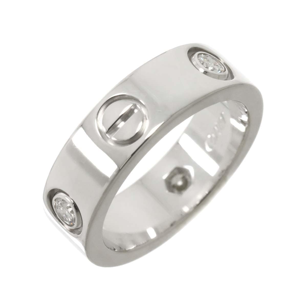 カルティエ Cartier エングレーブド #64 リング 幅3mm Pt プラチナ C