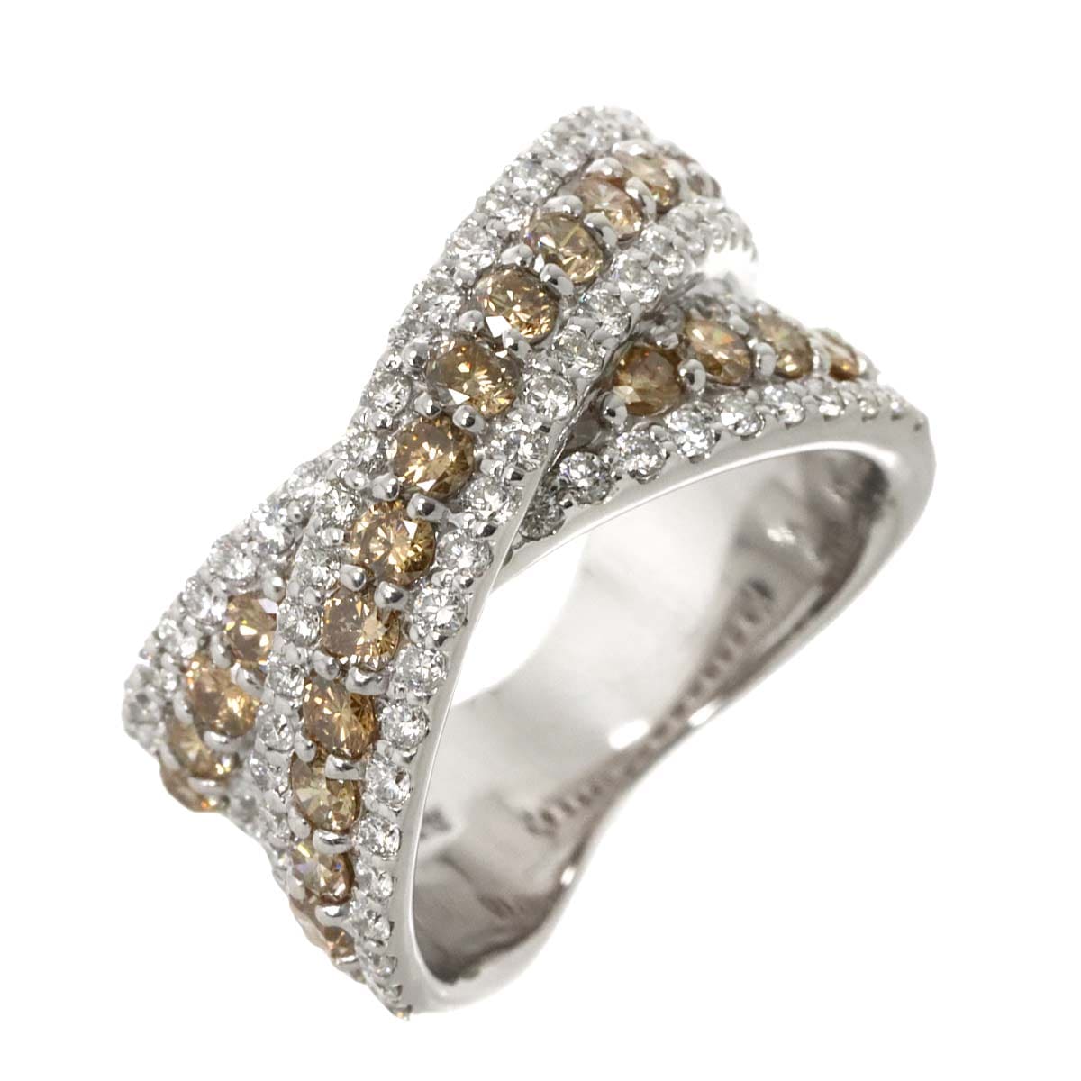 A.D.A ハートパヴェ　ダイヤモンドリング　10号 A.D.A ハートパヴェ ダイヤモンドリング 10号 Brand Jewelry