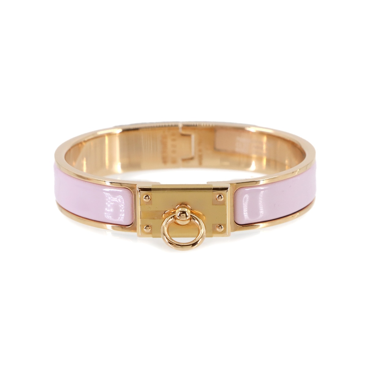HERMES クリック アノー バングル ローズドラジェ ピンクゴールド アクセサリー Clic Anneau エルメス 90293360