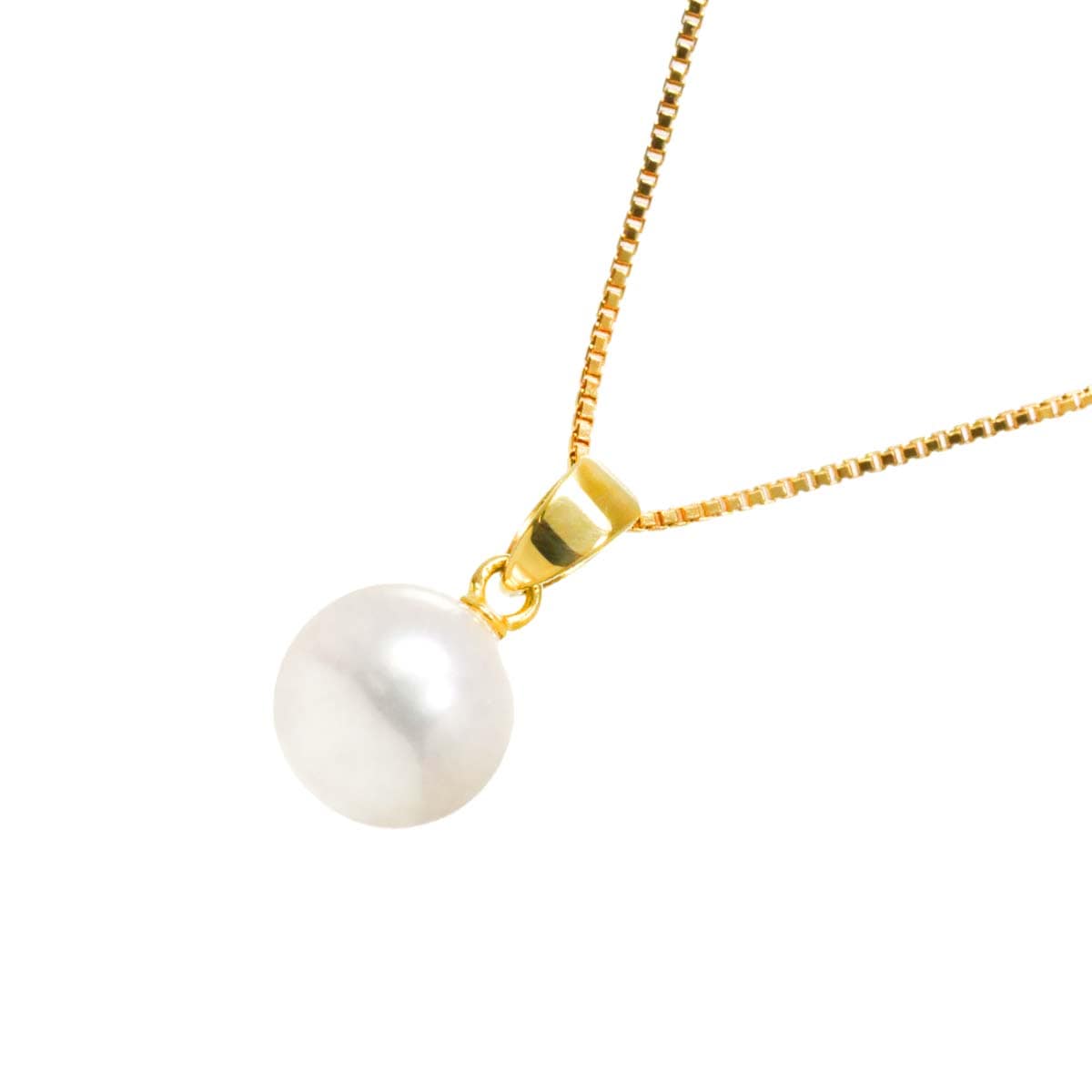 MIKIMOTO アコヤ真珠 7.7mm ネックレス 40cm K18 YG イエローゴールド 750 パール Necklace ミキモト 90293845