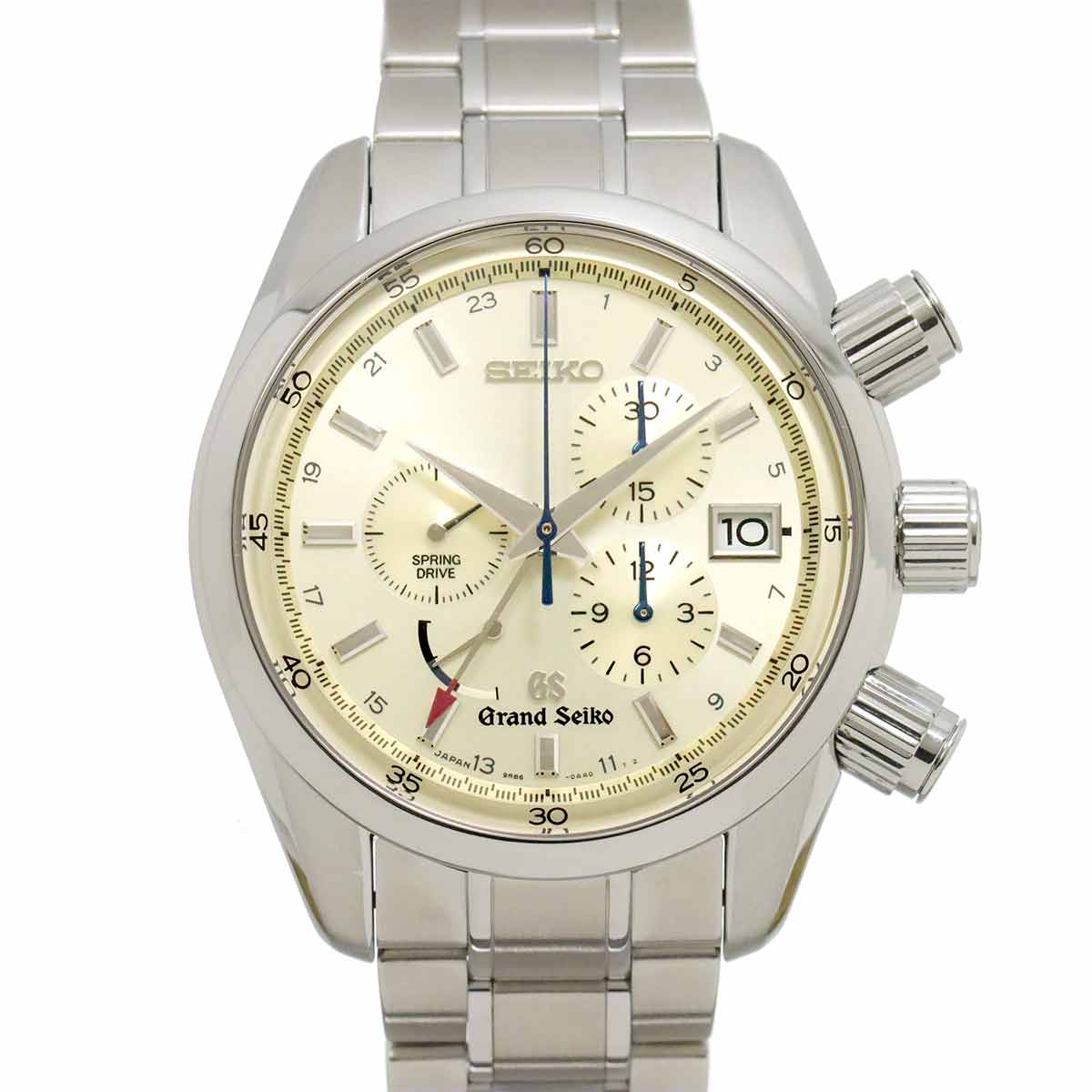 SEIKO グランドセイコー スプリングドライブ クロノグラフ SBGC001 メンズ 腕時計 9R86 0AA0 デイト GMT オートマ 自動巻き Grand Seiko セイコー 90291842