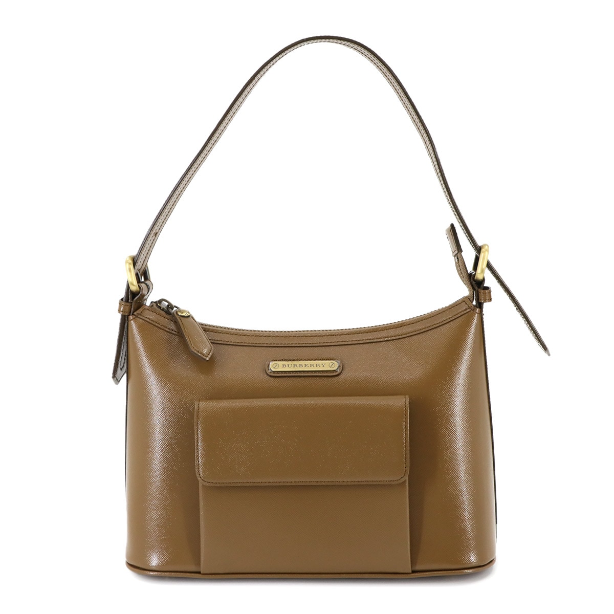 【美品✨】バーバリー　Burberrys　ハンドバッグ　ゴールド金具　レザー　黒 BURBERRY バーバリー ロゴ ハンドバッグ レザー レディース
