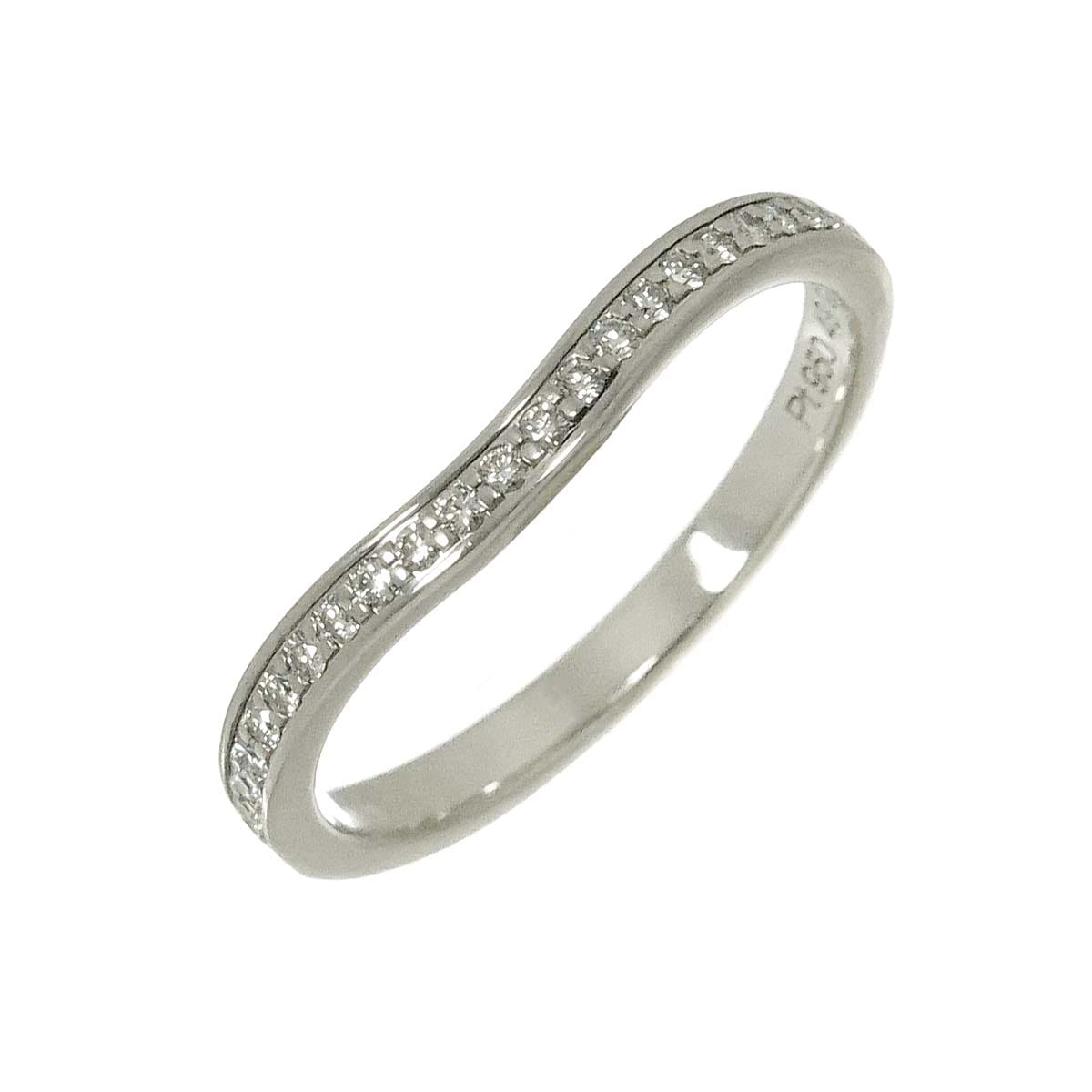 Cartier バレリーナ カーブ #49 リング ハーフ ダイヤ Pt プラチナ 指輪 Ballerine Ring カルティエ 90294916