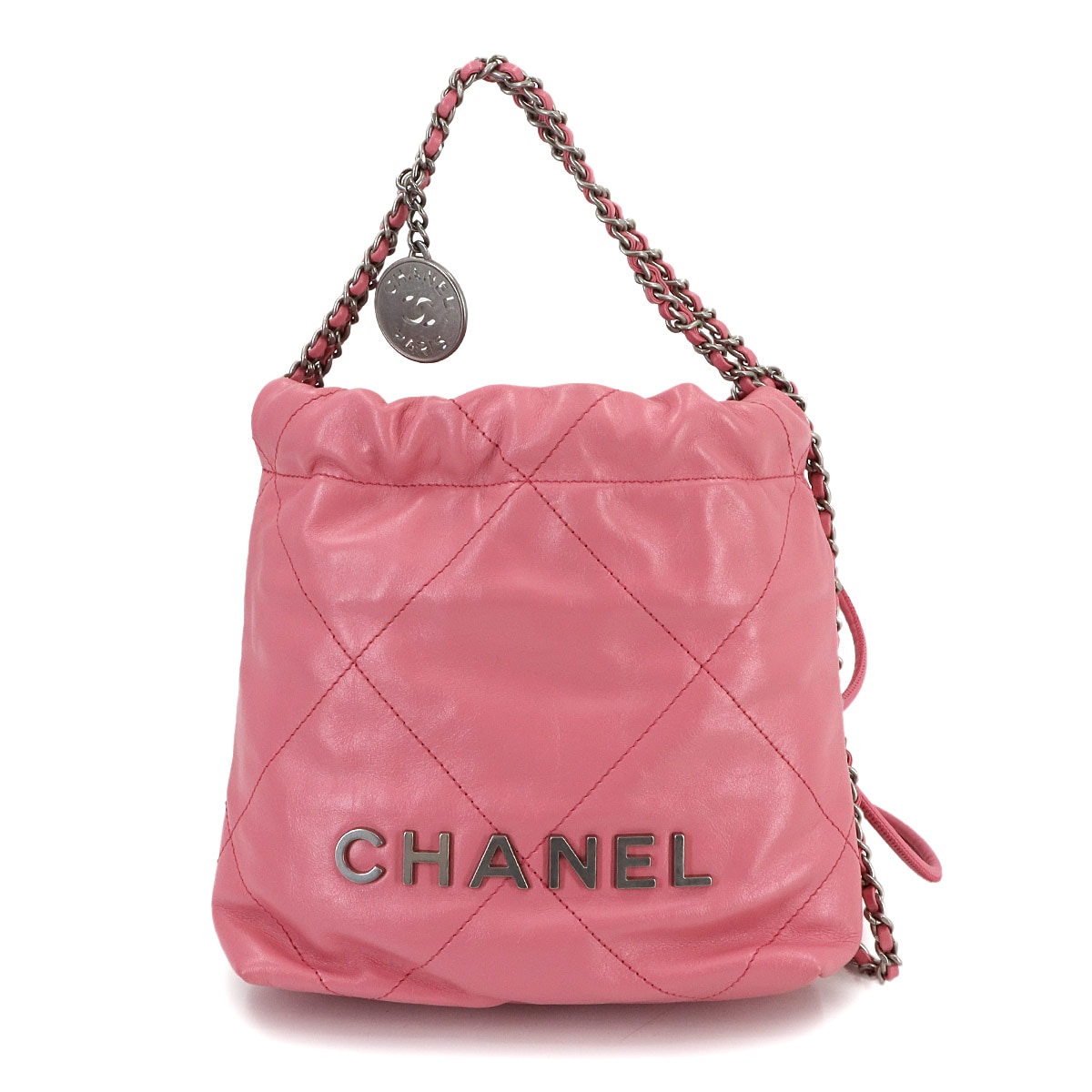 CHANEL 22 ミニ 2way チェーン ハンド ショルダー バッグ カーフスキン ピンク AS3980 CHANEL 22 Mini Bag シャネル 90294579