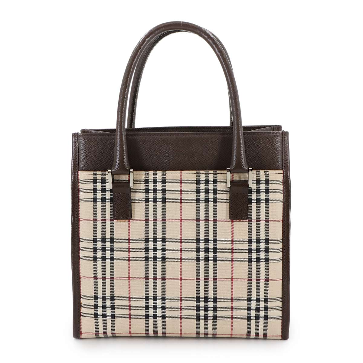 未使用に近い バーバリー ハンドバッグ キルティング レザー ロゴ レザー BURBERRY - 【未使用に近い】 バーバリー ハンドバッグ
