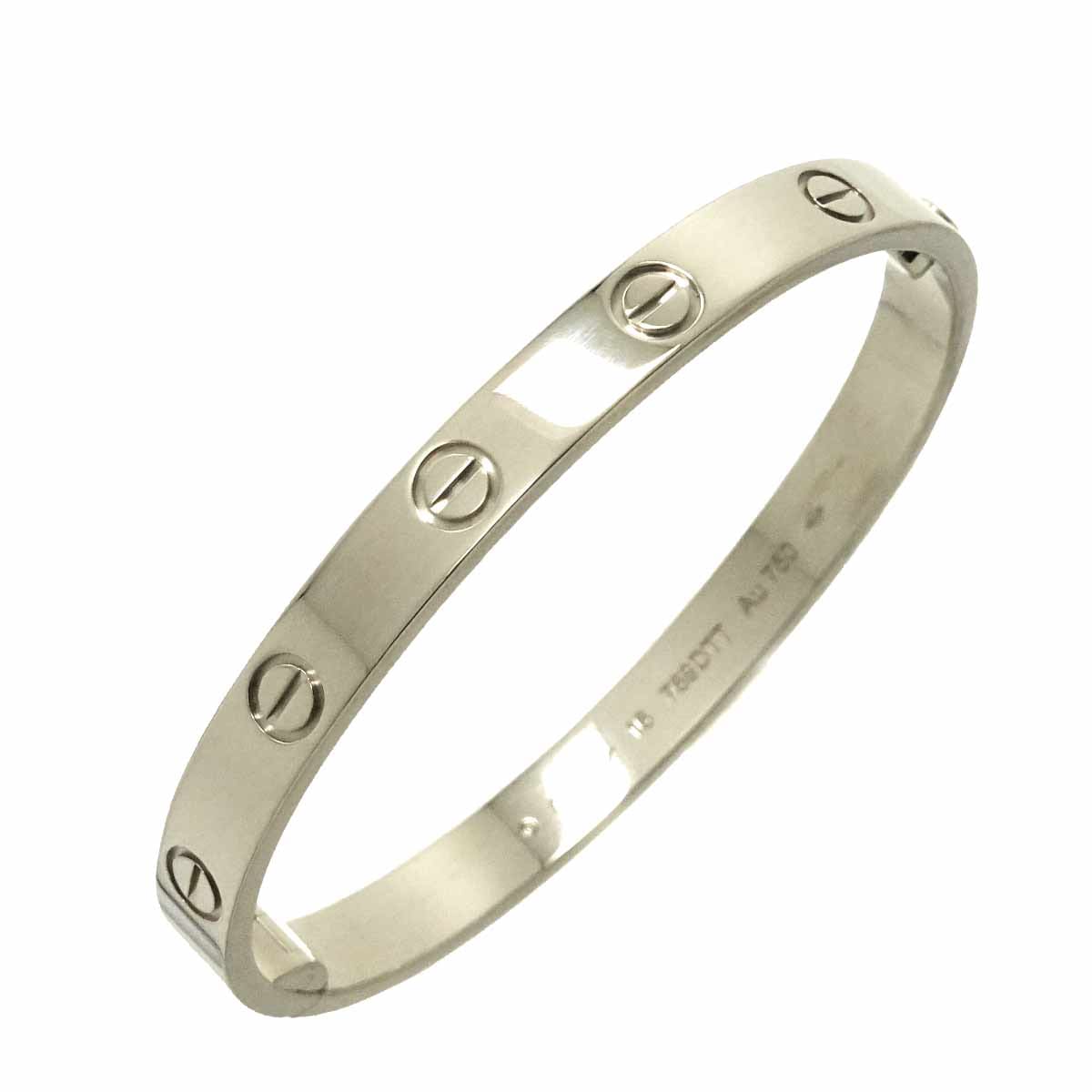 破格！！　正規品 カルティエ ラブブレス 10Pダイヤ 750 ホワイトゴールド Brand Jewelry,アイテム,ブレスレット,素材,ホワイトゴールド | 中古