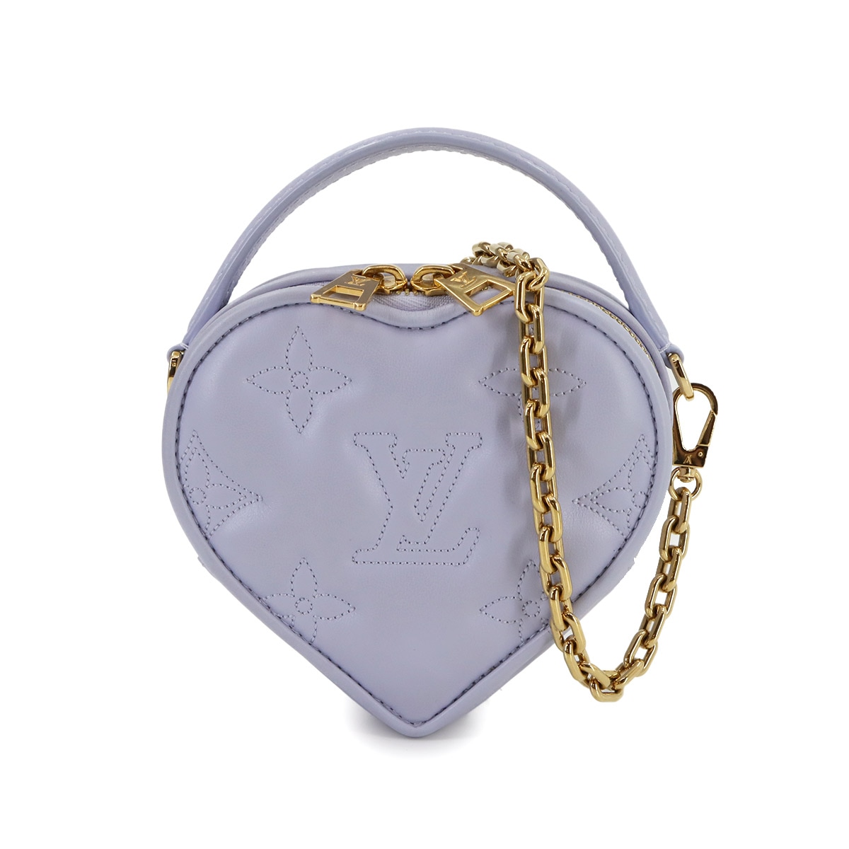 LOUIS VUITTON バブルグラム ポップ マイハート ポーチ 2way ハンド ショルダー バッグ レザー ライトパープル M82041 RFID Pop My Heart Pouch ルイ ヴィトン 90292594