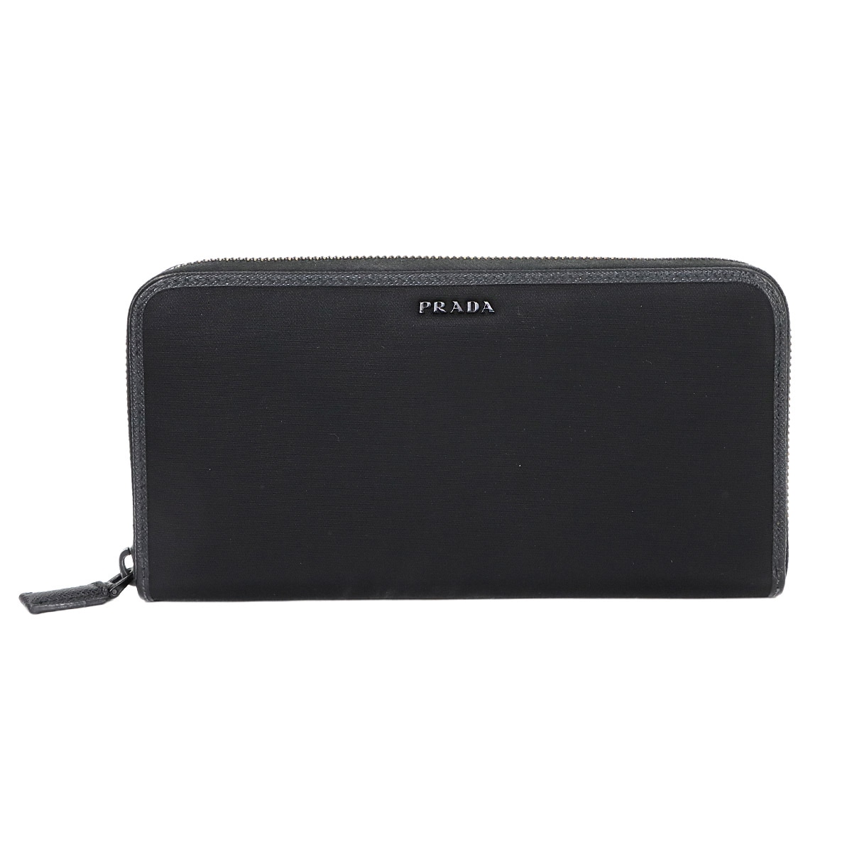 PRADA サフィアーノ チェーン ウォレット 長財布 レザー ブラック