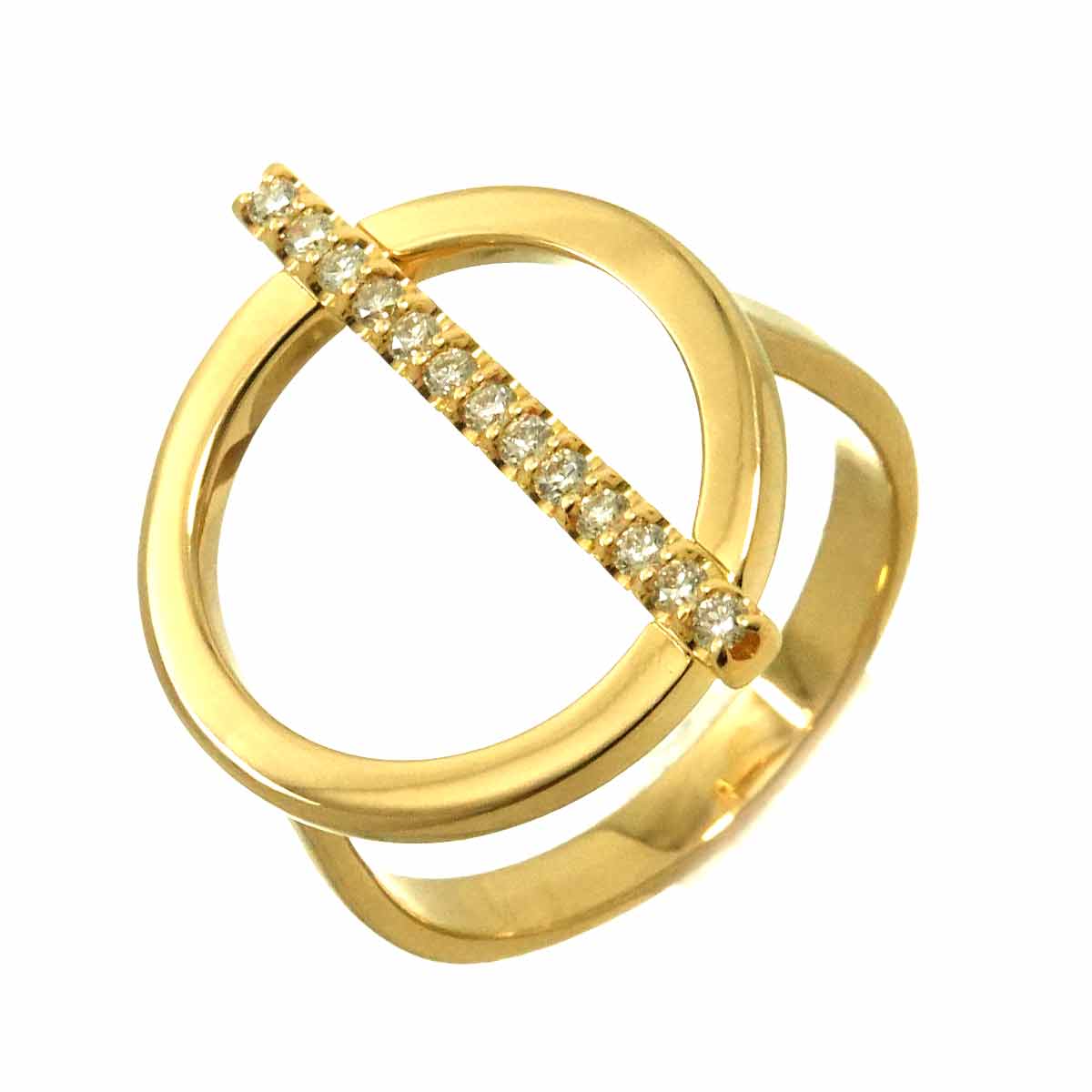 Vendome Aoyama 11号 リング ダイヤ 0.15ct K18 YG イエローゴールド 750 指輪 Diamond Ring ヴァンドーム 青山 90294948