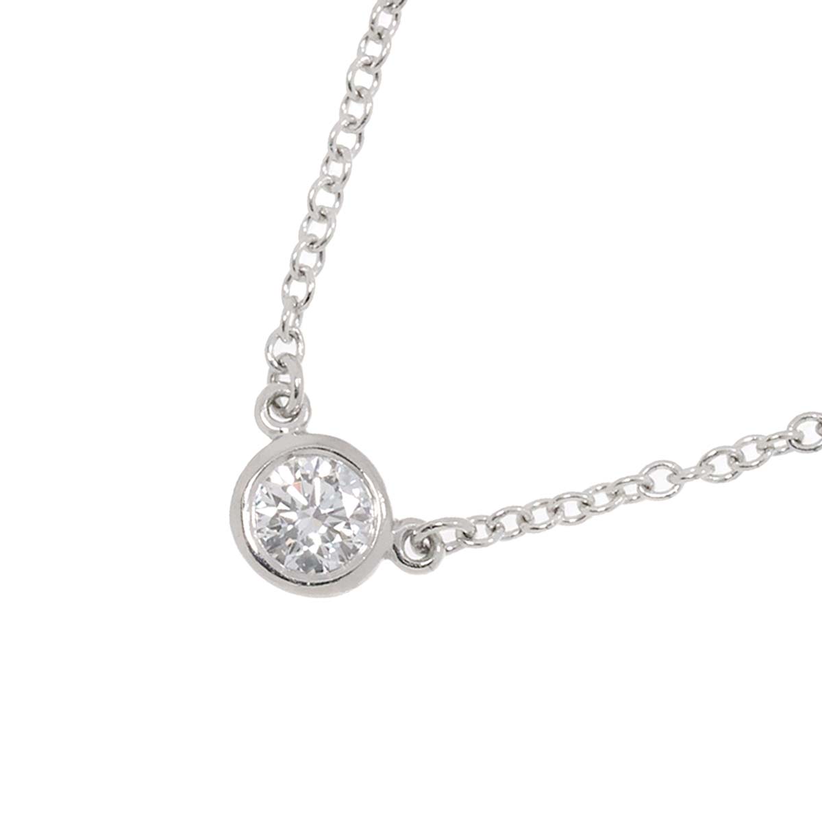 TIFFANY&CO. バイザヤード ダイヤ ネックレス 38cm Pt プラチナ By The Yard Diamond Necklace ティファニー 90295468