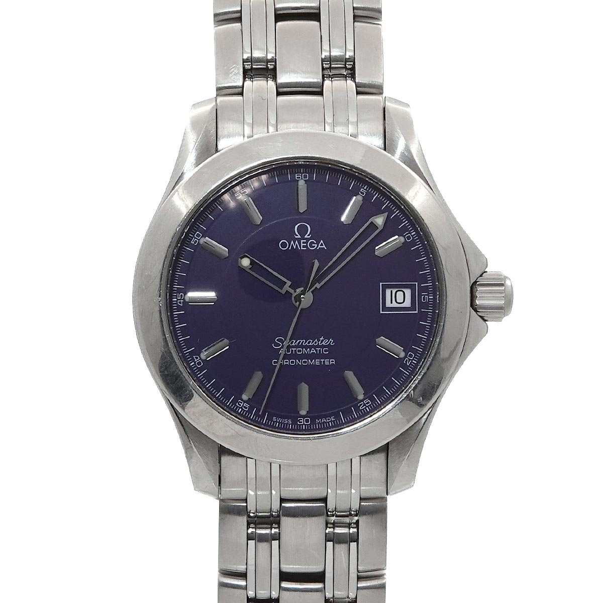 OMEGA シーマスター 120 ジャックマイヨール2001 2507 80 4000本限定 メンズ 腕時計 デイト ネイビー オートマ 自動巻き ウォッチ Seamaster 120 Jack Mayol オメガ 90296177