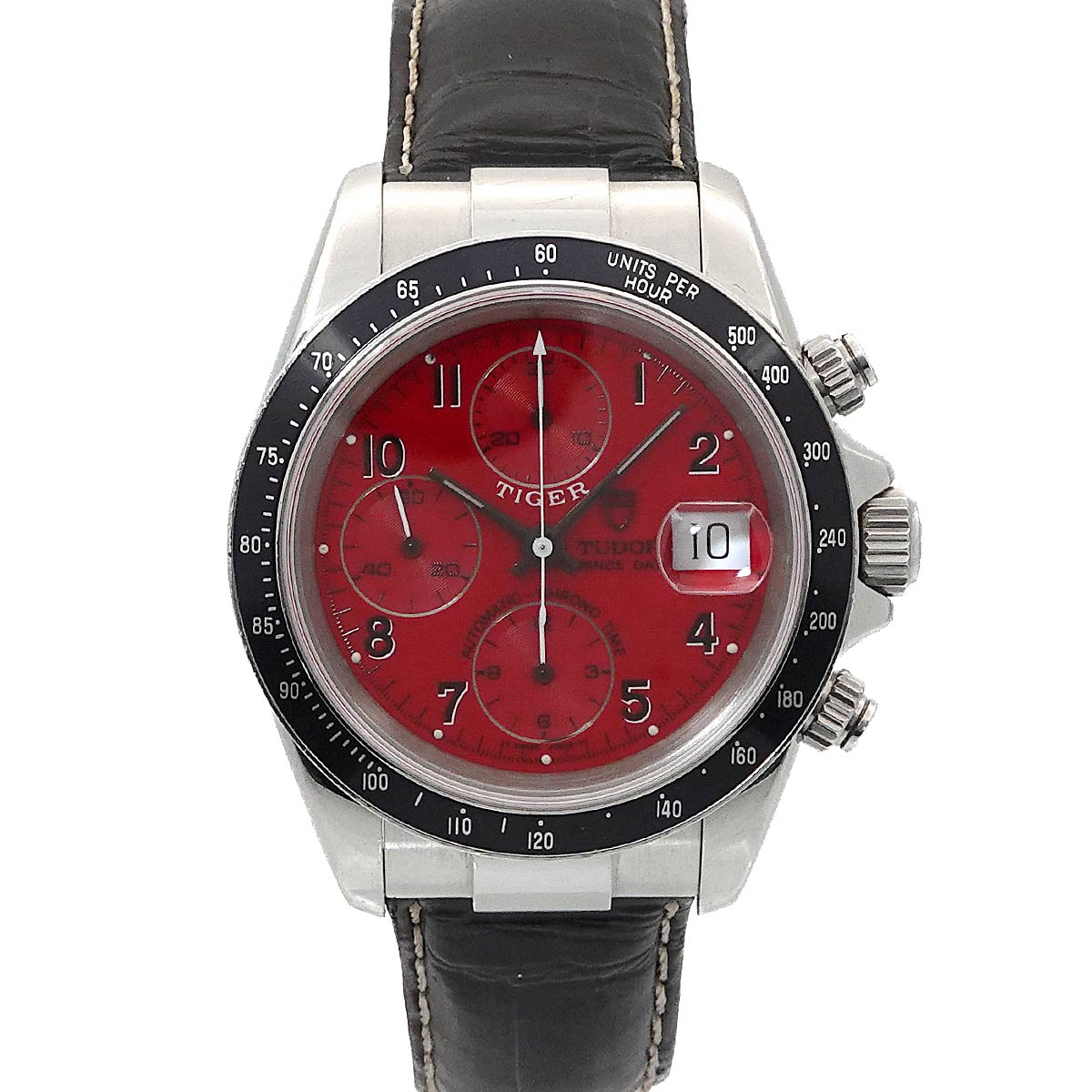 TUDOR クロノタイム タイガー プリンスデイト 79260P メンズ 腕時計 デイト レッド オートマ 自動巻き ウォッチ Prince date チューダー チュードル 90297192