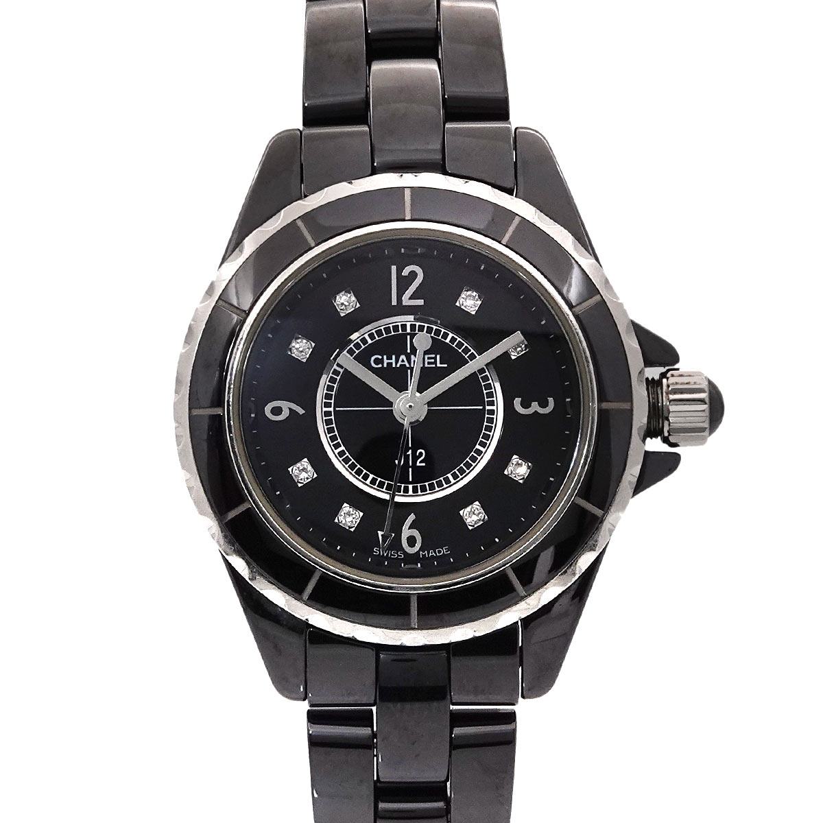 レ*ン様 シャネルCHANEL レディース腕時計　中古クオーツ稼働品 CHANEL - シャネル CHANEL J12 レディース クォーツ腕時計 SS