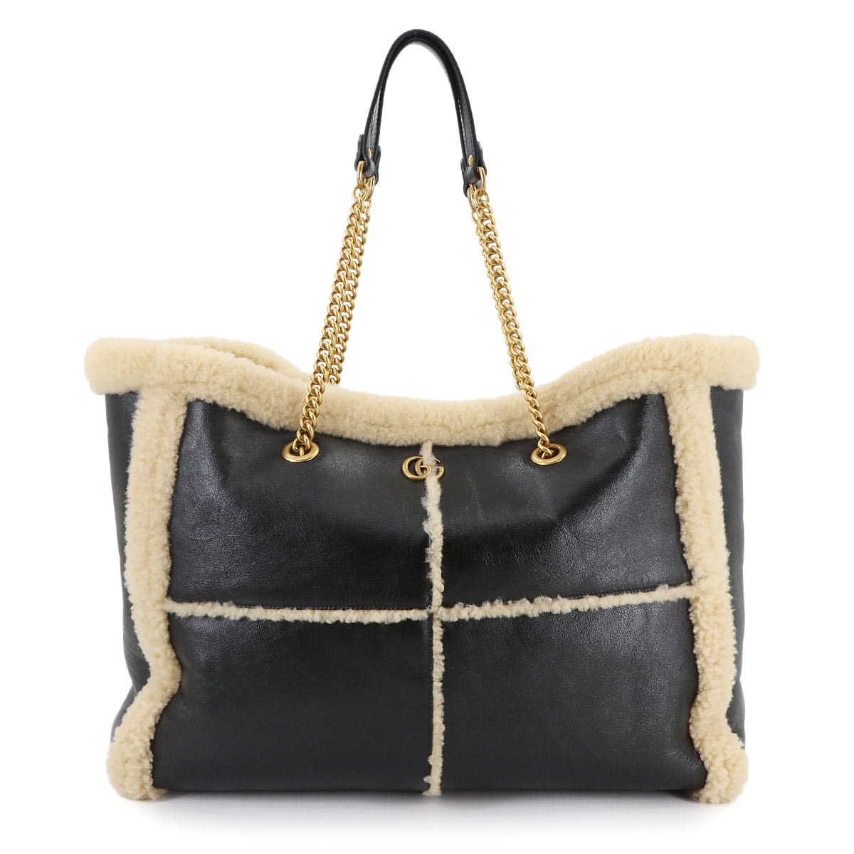 極美品✨GUCCI ビジネスバッグ　GGキャンバス　レザー GUCCI 美品 グッチ ブラック 黒 シルバー金具 GGキャンバス