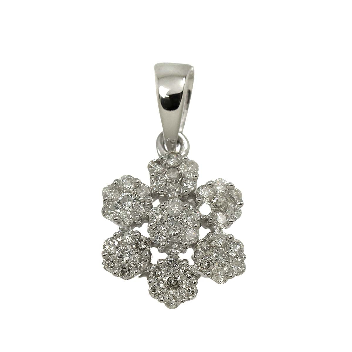 ダイヤ 0.52ct ペンダント トップ K18 WG ホワイトゴールド 750 Diamond Pendant 90297445