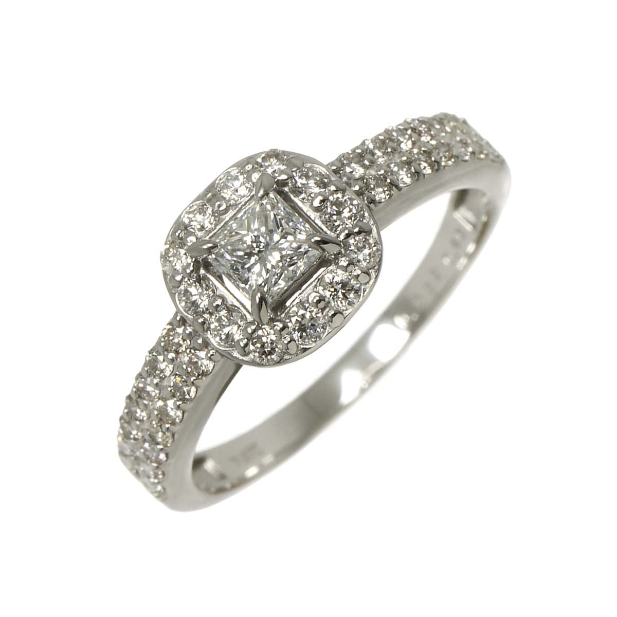 リング 13号 ダイヤ 0.45ct/0.333ctct Pt プラチナ 指輪 Diamond Ring 90298304