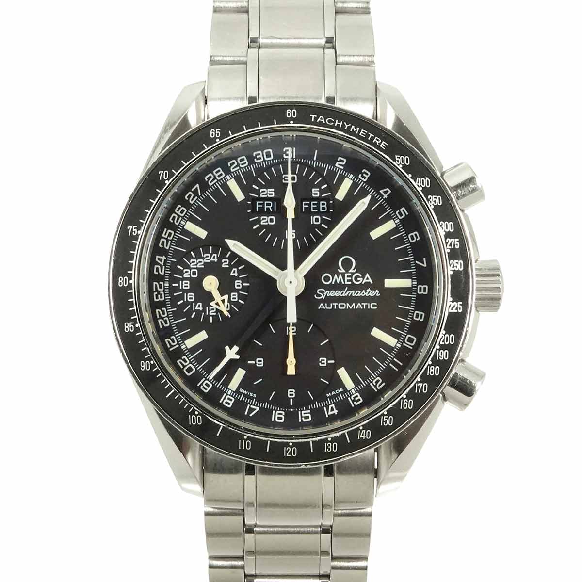 OMEGA スピードマスター マーク40 コスモス トリプルカレンダー 3520 50 メンズ 腕時計 ブラック オートマ 自動巻き Speedmaster Mark 40 Cosmos オメガ 90297561