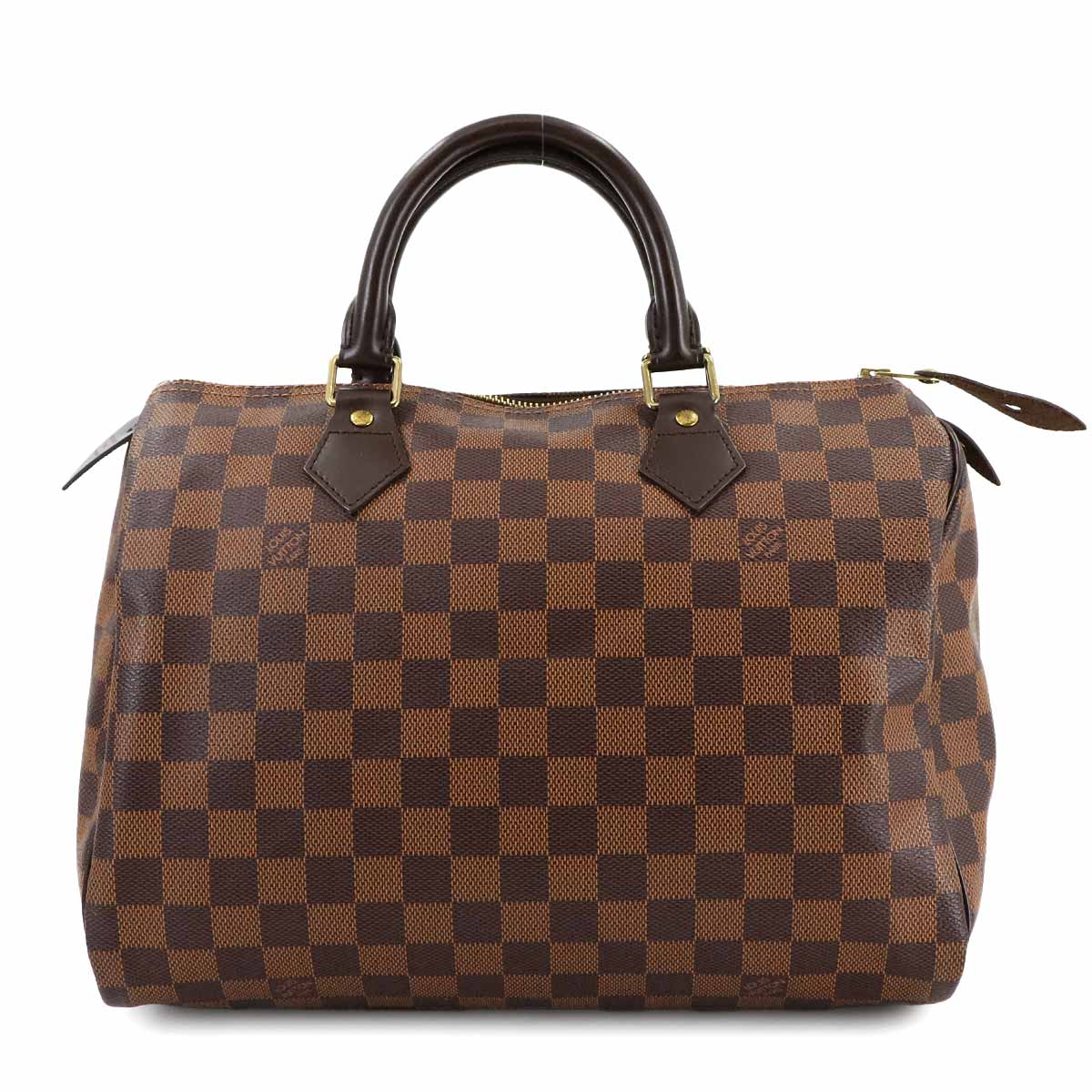 LOUIS VUITTON ダミエ スピーディ 30 ハンド バッグ エベヌ ブラウン N41531 ゴールド 金具 Speedy ルイ ヴィトン 90295935