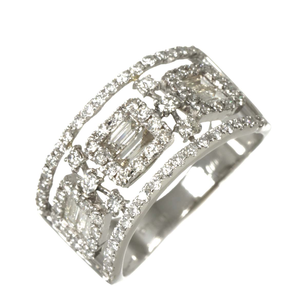 リング 12.5号 ダイヤ 1.00ct Pt プラチナ 指輪 Diamond Ring 90296720