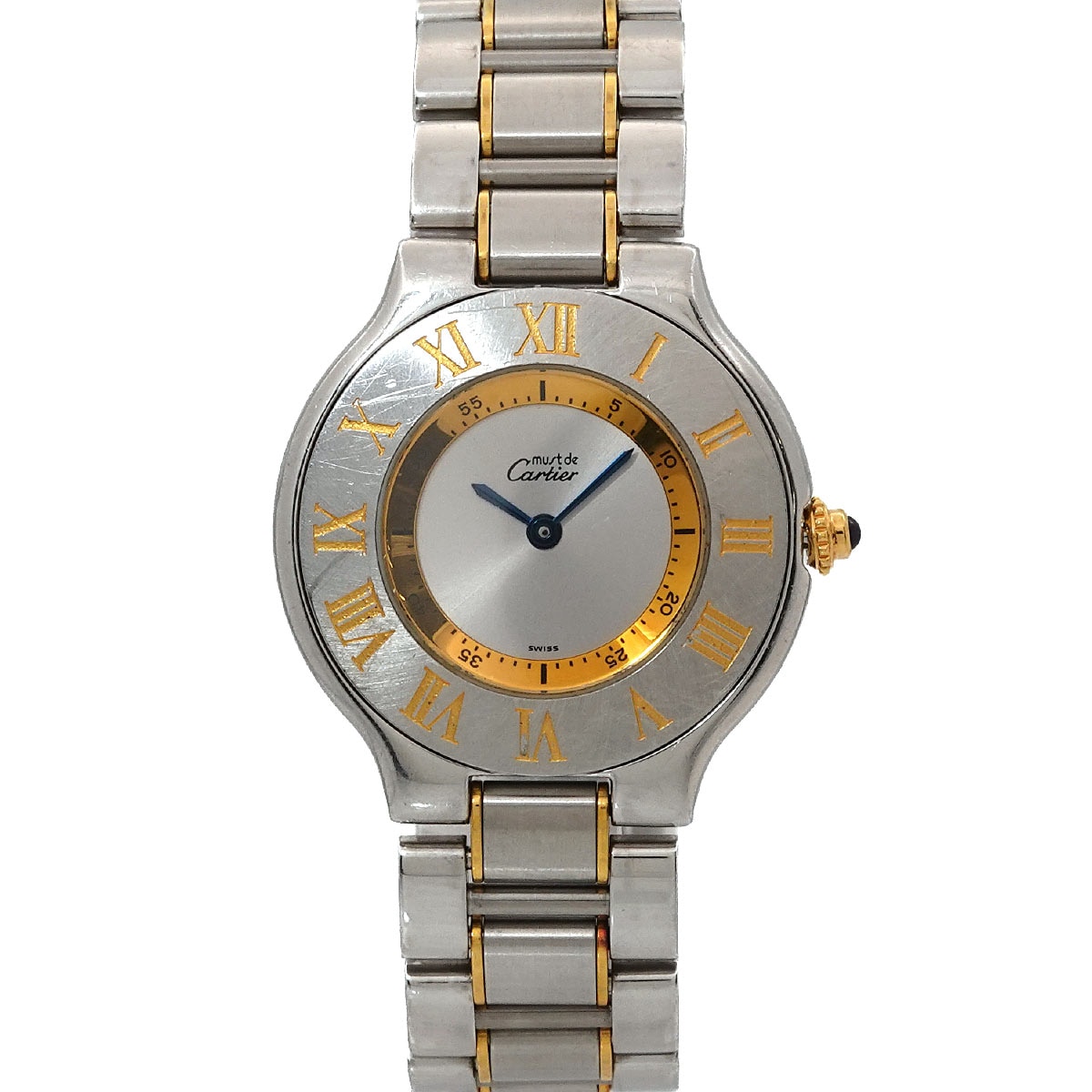 Cartier マスト21 ヴァンティアン コンビ W10072R6 ヴィンテージ ボーイズ 腕時計 シルバー クォーツ ウォッチ Must 21 カルティエ 90298877