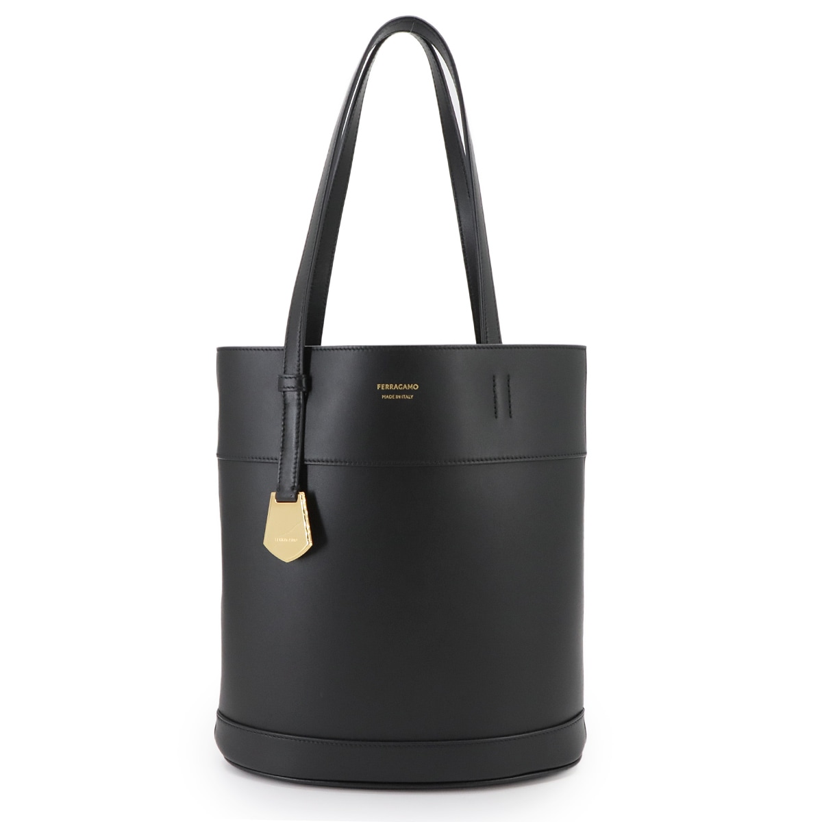 Salvatore Ferragamo トート バッグ レザー ネロ 217533 Tote Bag サルヴァトーレ フェラガモ 90298085