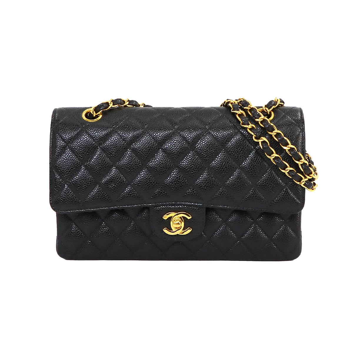 【美品】CHANEL マトラッセ キャビアスキン パース ゴールド金具 CHANEL - CHANEL シャネル キャビアスキン ロングフラップウォレット