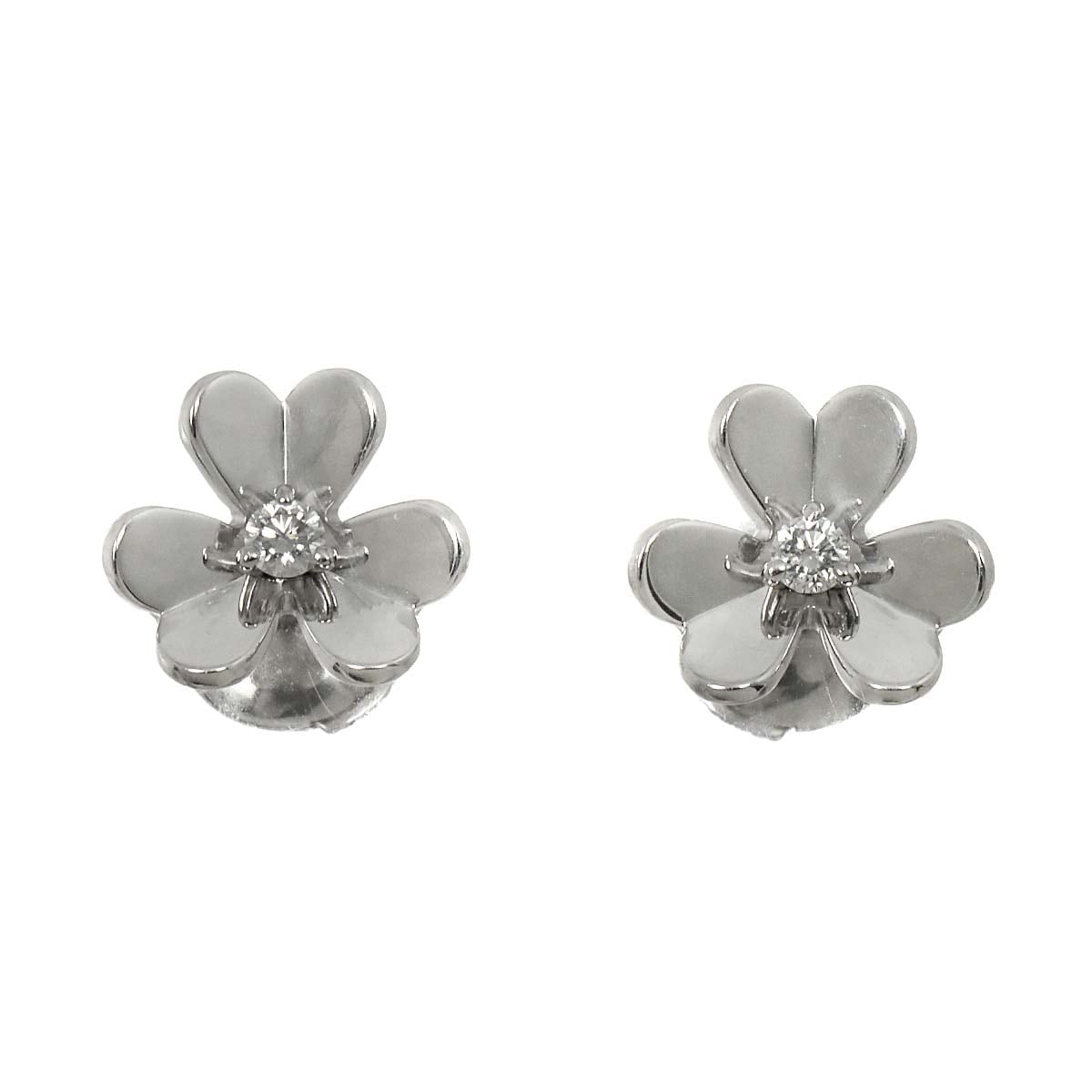 Van Cleef & Arpels フリヴォル ミニ ダイヤ ピアス K18 WG ホワイトゴールド 750 Earring Pierced ヴァンクリーフ & アーペル 90293739