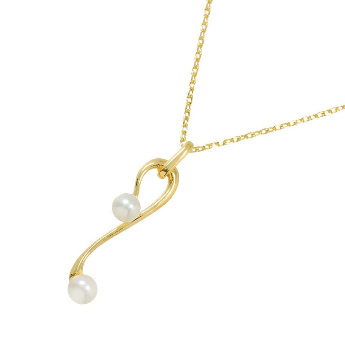 MIKIMOTO アコヤ真珠 4.4-4.2mm ネックレス 38cm K14 YG イエローゴールド 585 パール Necklace ミキモト 90294941